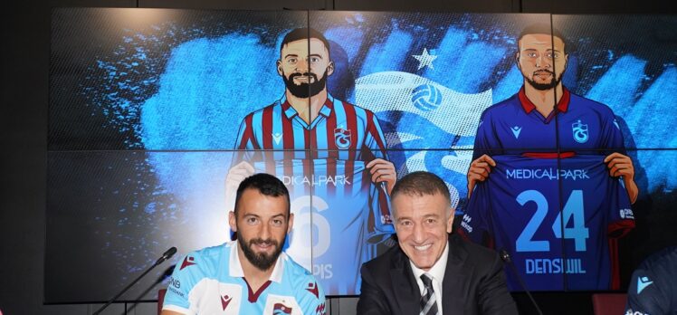 Trabzonspor'da Siopis ve Denswill için imza töreni düzenlendi