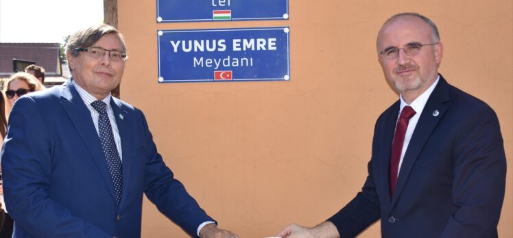 Yunus Emre'nin ismi Macaristan'da bir meydana verildi