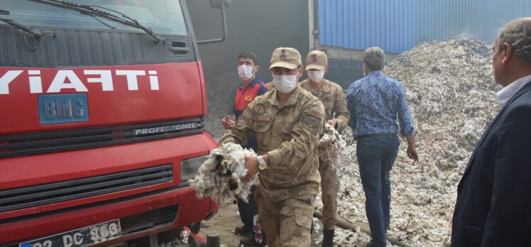 Adıyaman'da çırçır fabrikasında çıkan yangın kontrol altına alındı