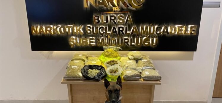 Bursa'da çamaşır makinesinde 13 kilogram sentetik uyuşturucu bulundu