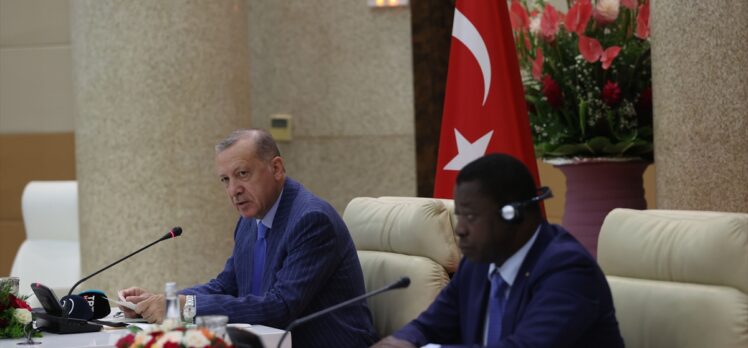 Togo Cumhurbaşkanı Gnassingbe Cumhurbaşkanı Erdoğan ile ortak basın toplantısında konuştu: