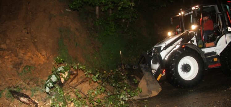 Giresun'un Yağlıdere ilçesinde şiddetli yağış hasara neden oldu