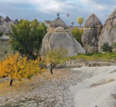 Kapadokya sonbahar renklerine büründü