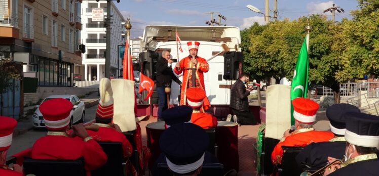 Kırıkkale'de tır dorsesinde mehter takımlı “29 Ekim” kutlaması