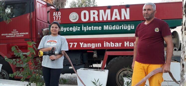 Köyceğiz'deki orman yangınının sembol ismi Merve'nin hedefi ormancı olmak