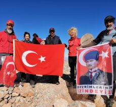 Merhum dağcı Muzaffer Erol Gez anısına Medetsiz Dağı'na tırmanış gerçekleştirildi