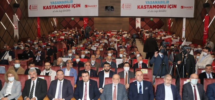 Saadet Partisi Genel Başkanı Karamollaoğlu Kastamonu'da konuştu: