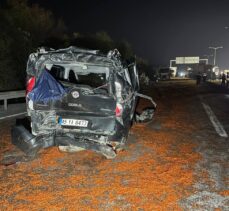 Yola dökülen salçalar nedeniyle kayan 18 araç çarpıştı, bir kişi öldü, 10 kişi yaralandı