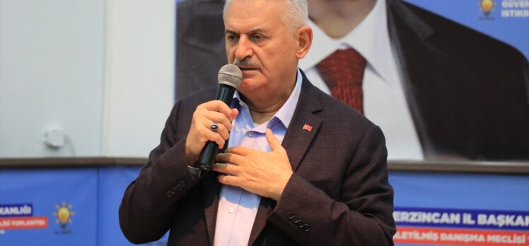 AK Parti Genel Başkanvekili Binali Yıldırım, Erzincan'da partililere hitap etti: