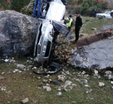 Bilecik'te şarampole devrilen otomobildeki 1 kişi öldü