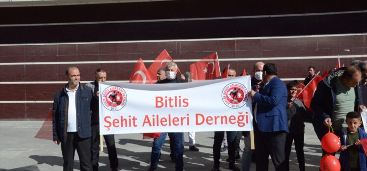 Bitlis'te gaziler ve şehit aileleri İYİ Parti'li Türkkan'ı kınadı