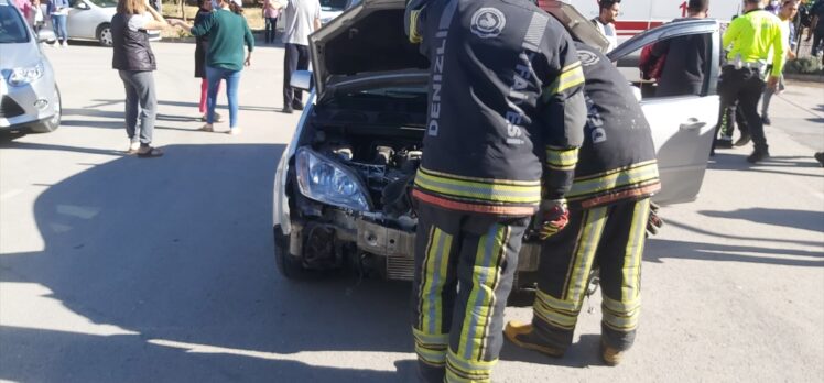 Denizli'de iki aracın çarpıştığı kazada 2 yaşındaki çocuk öldü, 4 kişi yaralandı