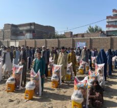 Fetih İnsani Yardım Vakfından Afganistan'da yoksul ailelere gıda yardımı