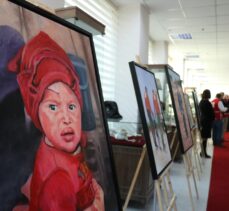 Hatay'da Türk Kızılayın “Göç ve Çocuk” konulu resim sergisi açıldı