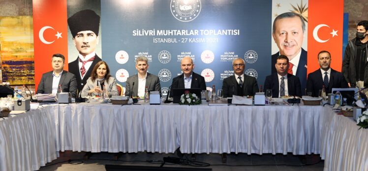 İçişleri Bakanı Süleyman Soylu Silivri'de muhtarlarla buluştu