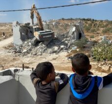 İsrail güçleri Batı Şeria'da Filistinlilere ait bir evi yıktı