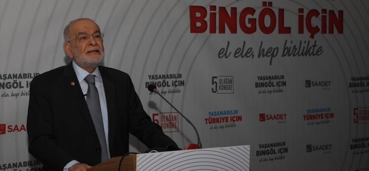 Karamollaoğlu, Saadet Partisi Bingöl İl Kongresi'nde konuştu: