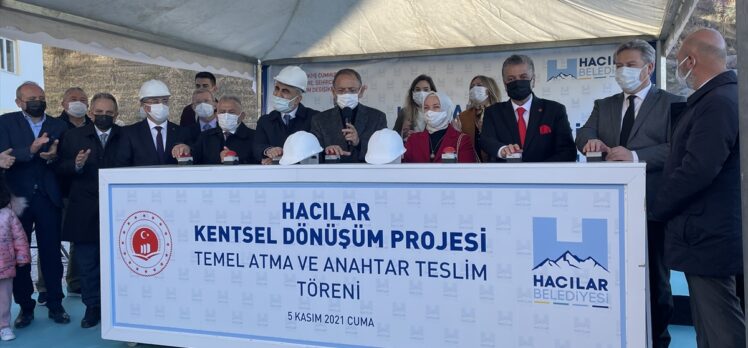 Özhaseki Kayseri'de kentsel dönüşüm konutlarının anahtar teslim töreninde konuştu: