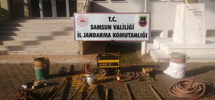 Samsun'da kaçak kazı operasyonu