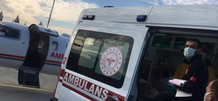 Siirt'te böbrek yetmezliği bulunan çocuk ambulans uçakla Ankara'ya sevk edildi