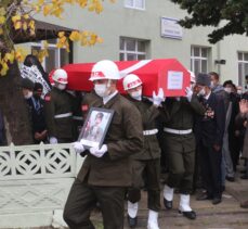 Tekirdağ'da vefat eden Kıbrıs gazisi son yolculuğuna uğurlandı