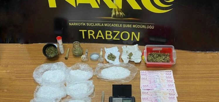 Trabzon'daki uyuşturucu operasyonunda 2 kişi gözaltına alındı