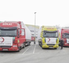 Türk Kızılay'ın gönderdiği yardım tırları Bosna Hersek'e ulaştı