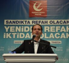 Yeniden Refah Partisi Genel Başkanı Erbakan, Trabzon'da konuştu: