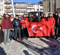 24. Kış Olimpiyat Oyunları'na katılacak Berkin Usta'ya Kars'ta coşkulu karşılama