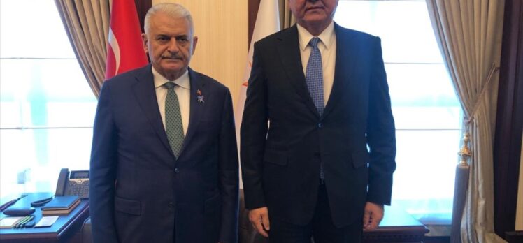 AK Parti Genel Başkanvekili Yıldırım, Kırgızistan'ın Ankara Büyükelçisi Ömüraliyev ile görüştü