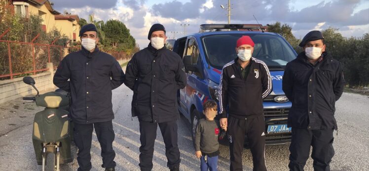 Antalya'da kaybolan 3 yaşındaki çocuğu jandarma ekipleri buldu