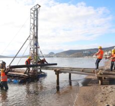 Bodrum'da kaçak iskelelerin yıkımı için çalışma başlatıldı