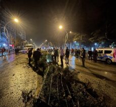 Çorum'da iki polis otosu çarpıştı, bir komiser ile bir polis memuru yaralandı