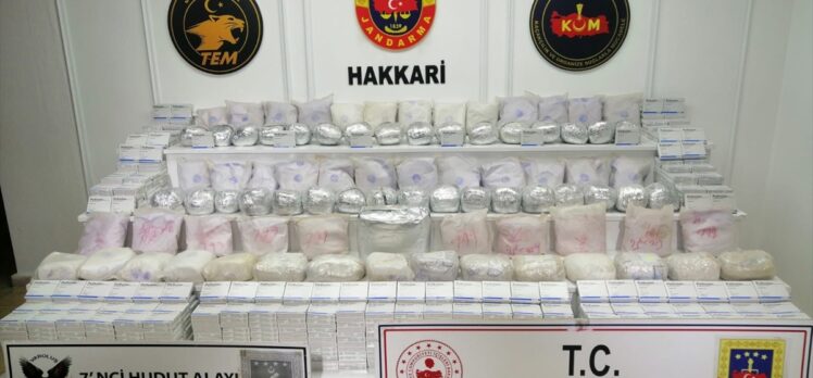 Hakkari kırsalında  89 kilogram eroin ele geçirildi