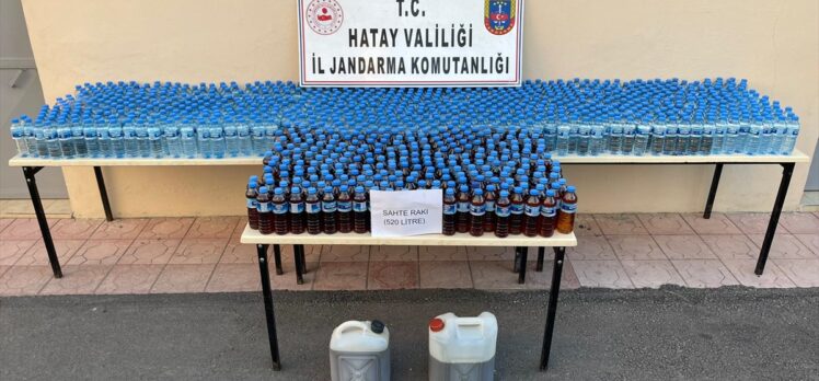 Hatay'da 691 litre sahte içki ele geçirildi