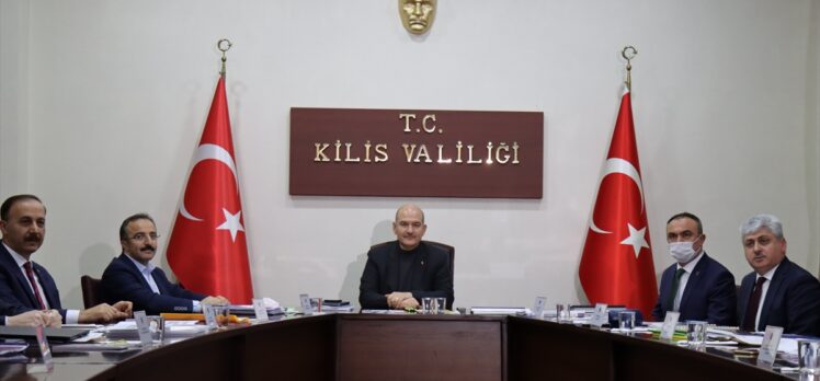 İçişleri Bakanı Soylu, Kilis'te Suriye Görev Gücü Koordinasyon Toplantısına katıldı