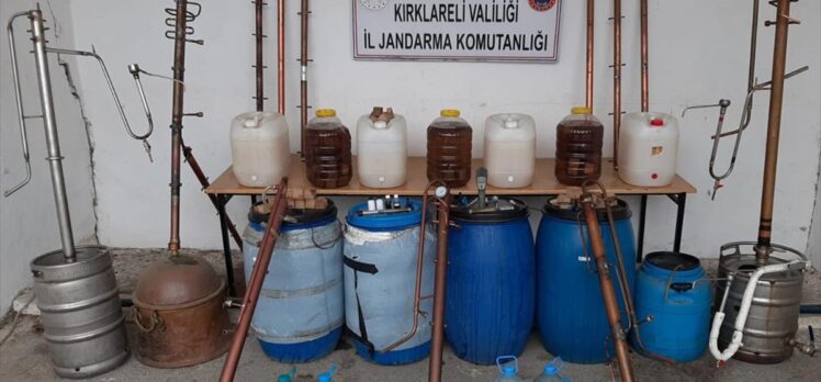 Kırklareli'nde 20 ton 210 litre kaçak içki ele geçirildi