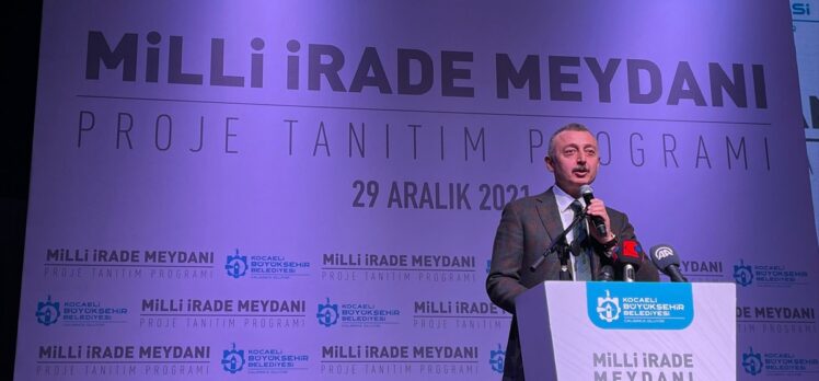 Kocaeli'ye 50 bin metrekare büyüklüğünde meydan kazandırılacak