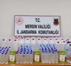 Mersin'de 66 litre sahte içki ve 190 litre etil alkol ele geçirildi