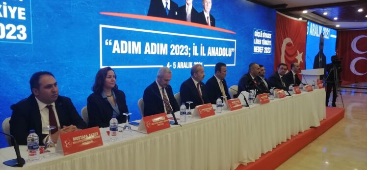 MHP'nin “Adım Adım 2023, İl İl Anadolu” heyeti Antalya'da basınla buluştu