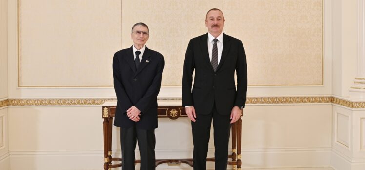 Prof. Dr. Aziz Sancar Azerbaycan Cumhurbaşkanı Aliyev ile görüştü