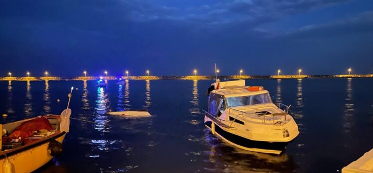 Samsun'da alabora olan teknedeki 3 kişi kurtarıldı