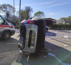 Samsun'da iki otomobilin çarpıştığı kazada bir kişi yaralandı