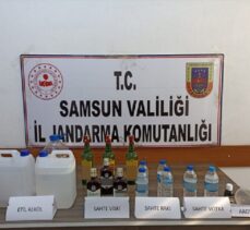 Samsun'da sahte içki operasyonunda 5 şüpheli yakalandı