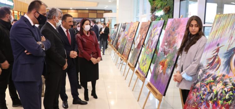 Siirt'te “Mevlana insan ve doğa” konulu resim sergisi açıldı