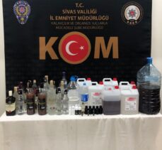 Sivas'ta kaçak içki operasyonu düzenlendi