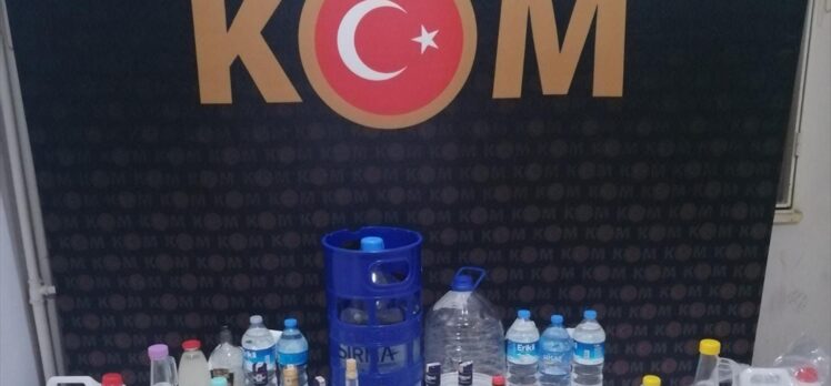 Tekirdağ'da 117 litre sahte içki ile 40 litre etil alkol ele geçirildi