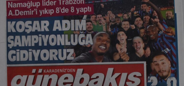 Trabzon yerel basınında Adana Demirspor galibiyetinin yansımaları