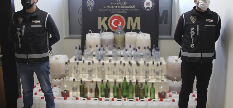 Van'da 254 litre sahte alkol ele geçirildi