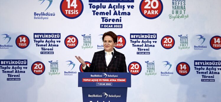 İYİ Parti Genel Başkanı Akşener, Beylikdüzü'nde Toplu Açılış ve Temel Atma Töreni'nde konuştu: